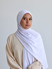 Cotton Comfort Hijab - White