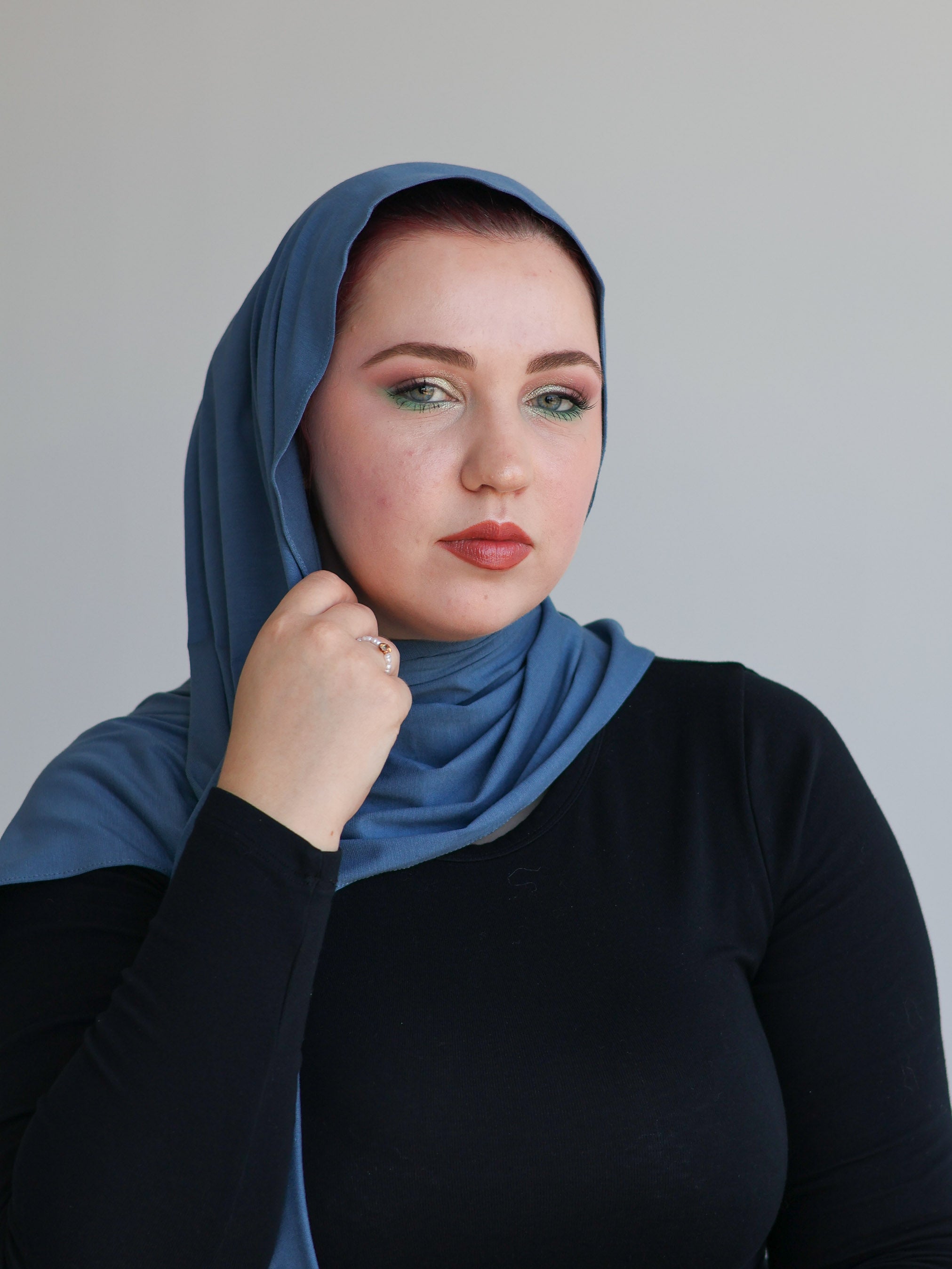 Cotton Comfort Hijab - Denim