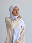 Cotton Comfort Hijab - White